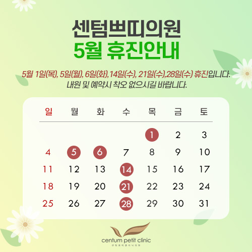 휴진안내
